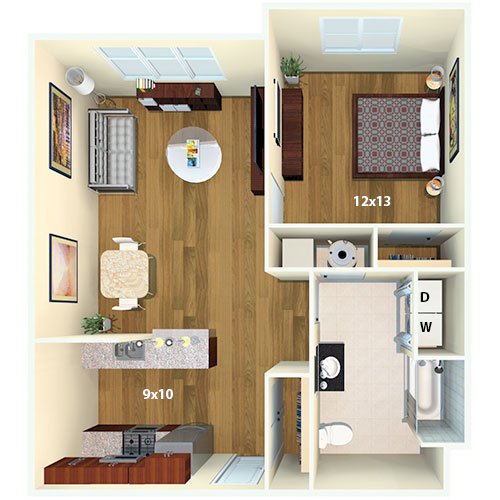 1 bed, 1 bath apartment for rent at 120 Pleasant St, Watertown — photo 6 of 7