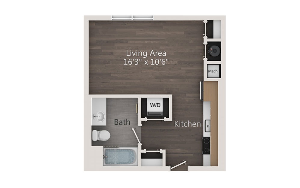 Studio bed, 1 bath apartment for rent at 130 Arsenal St, Watertown — photo 16 of 18