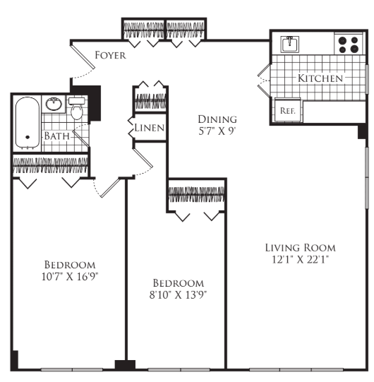 2 bed, 1 bath apartment for rent at 205 Walden St, Cambridge — photo 15 of 15