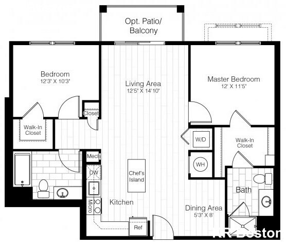 2 bed, 2 bath apartment for rent at 1 Repton Pl, Watertown — photo 3 of 10