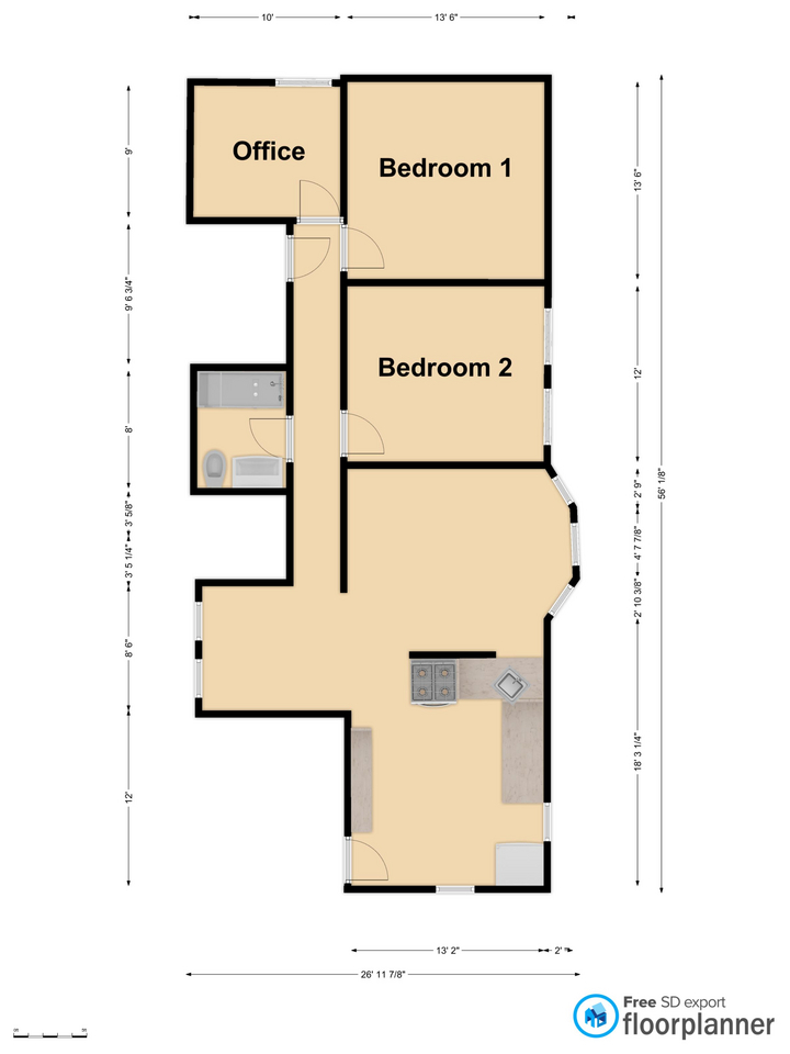 2.5 bed, 1 bath apartment for rent at 121 Cherry St Unit 2, Cambridgeport — photo 9 of 9
