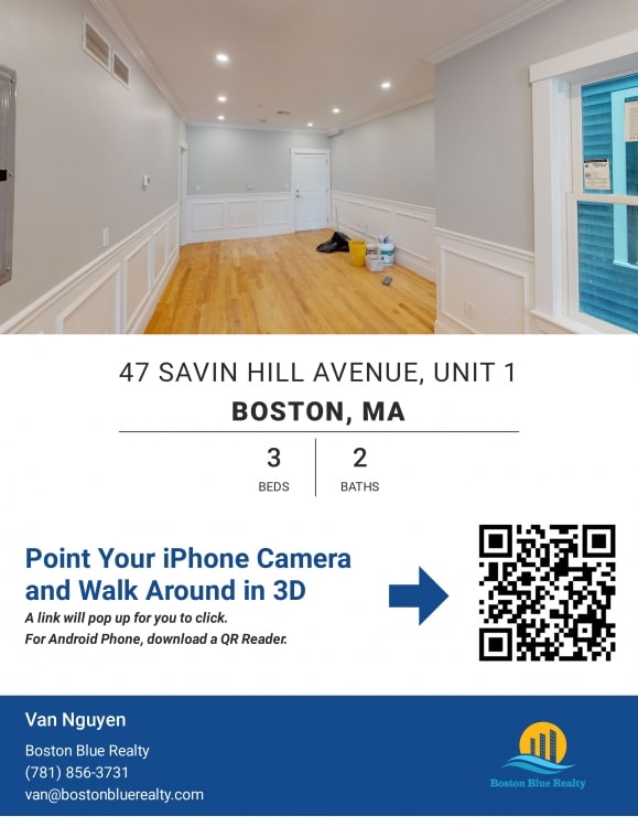 3 bed, 2 bath apartment for rent at 47 Savin Hill Ave Unit 1, Dorchester — photo 10 of 13
