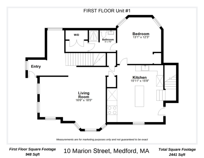Photos of apartment on Marion St.,Medford MA 02155