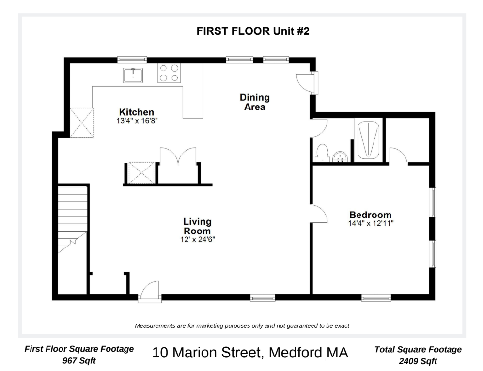Photos of apartment on Marion St.,Somerville MA 