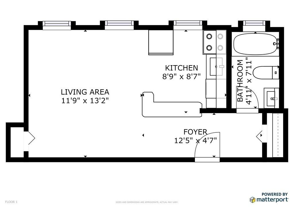 Studio bed, 1 bath apartment for rent at 1419 Commonwealth Ave Unit 202, Brighton — photo 13 of 17