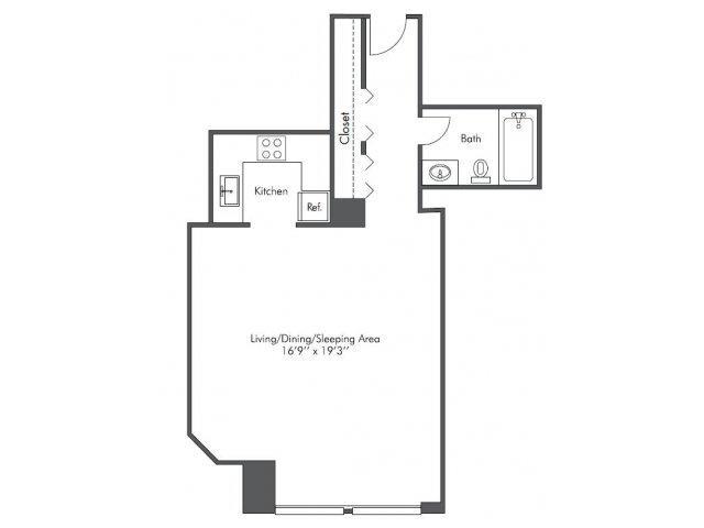 555 West Madison St. - 1,830USD / month