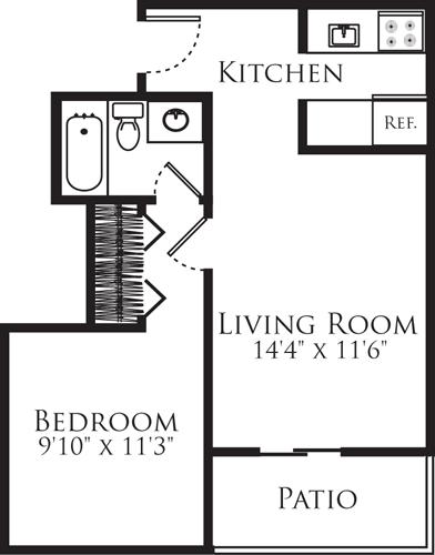 1 bed, 1 bath apartment for rent at 929 Massachusetts Ave Unit 6H, Mid Cambridge — photo 2 of 9
