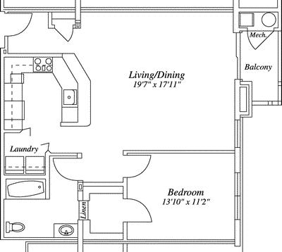 1 Bed, 1 Bath apartment in Quincy for $2,305