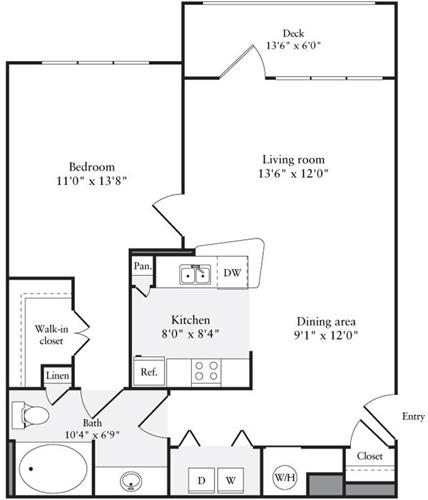 1 Bed, 1 Bath apartment in Quincy for $2,495