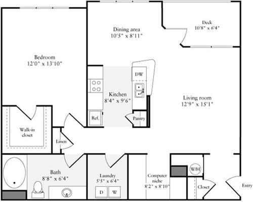 1 Bed, 1 Bath apartment in Quincy for $2,646