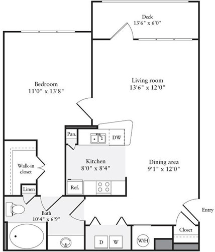 1 Bed, 1 Bath apartment in Quincy for $2,390