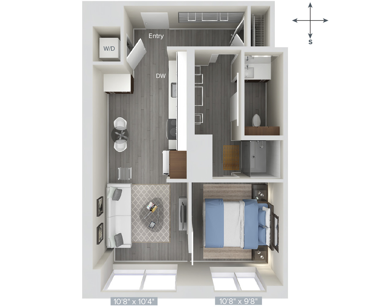 1 bed, 1 bath apartment for rent at 1 Nashua St Unit 1612, West End