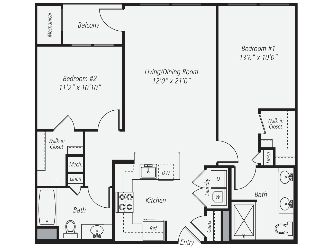 2 bed, 2 bath apartment for rent at 333 Great River Rd Unit 511, Somerville