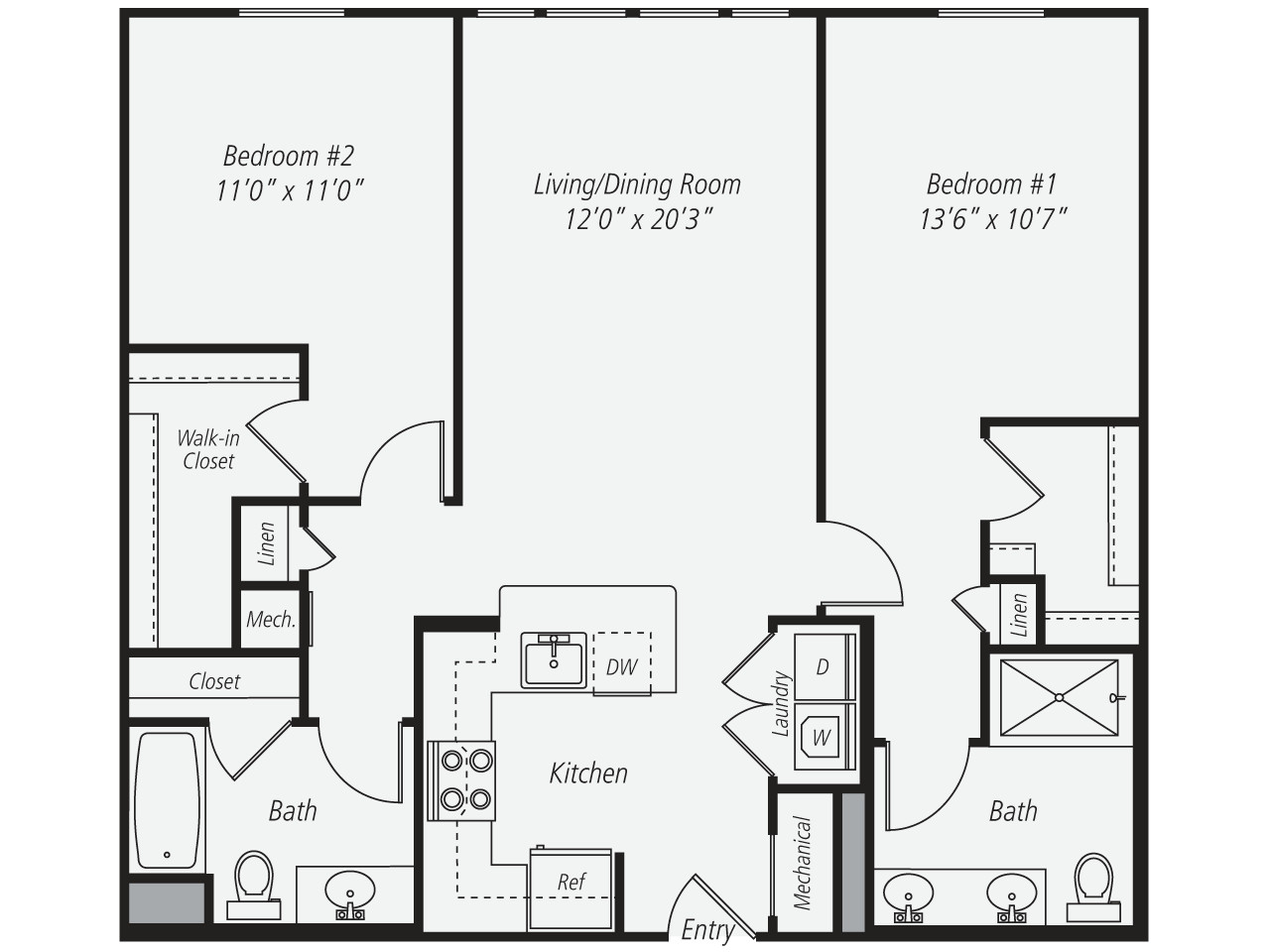 2 bed, 2 bath apartment for rent at 333 Great River Rd Unit 423, Somerville