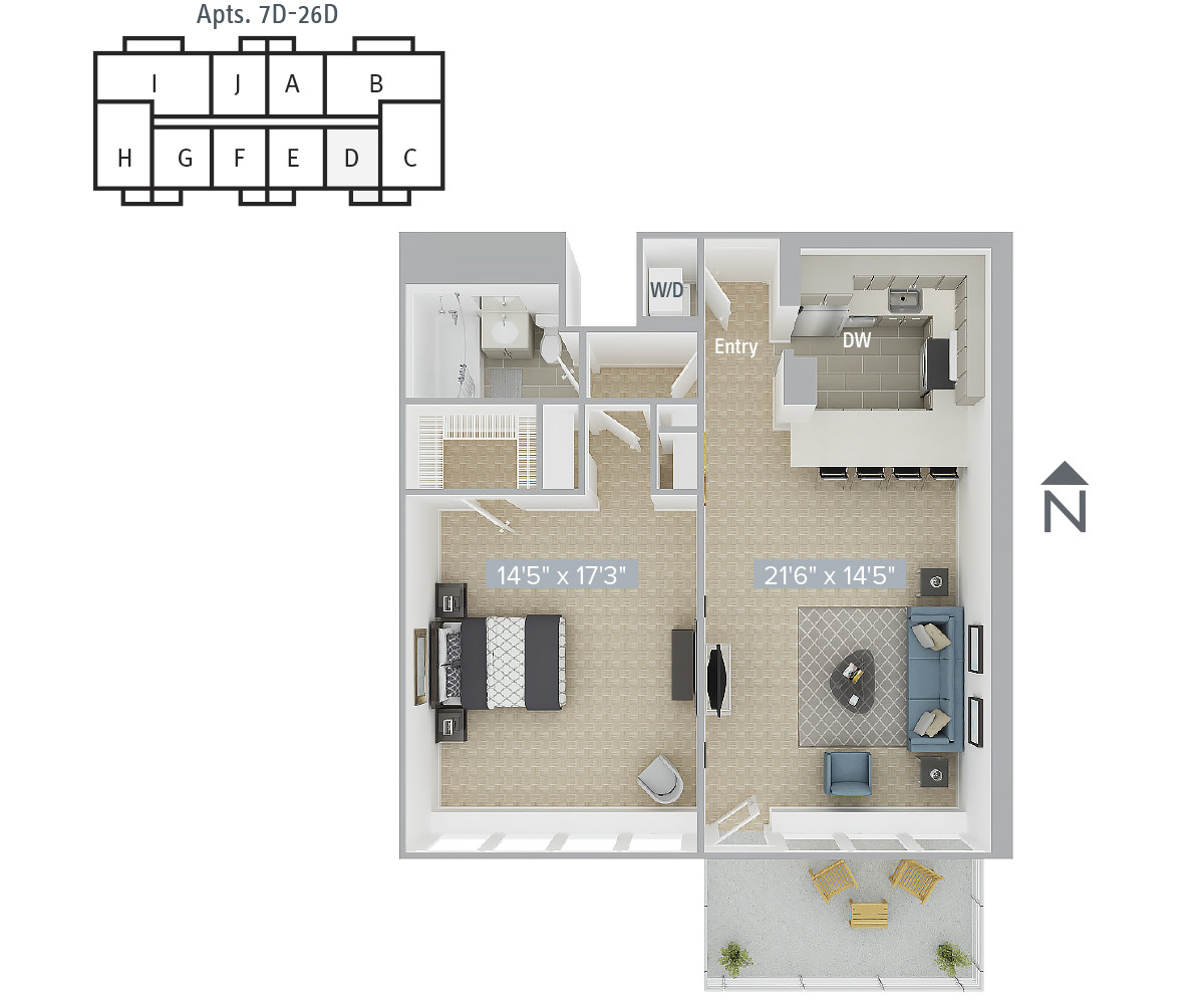 1 bed, 1 bath apartment for rent at 770 Boylston St Unit 770-14D, Back Bay