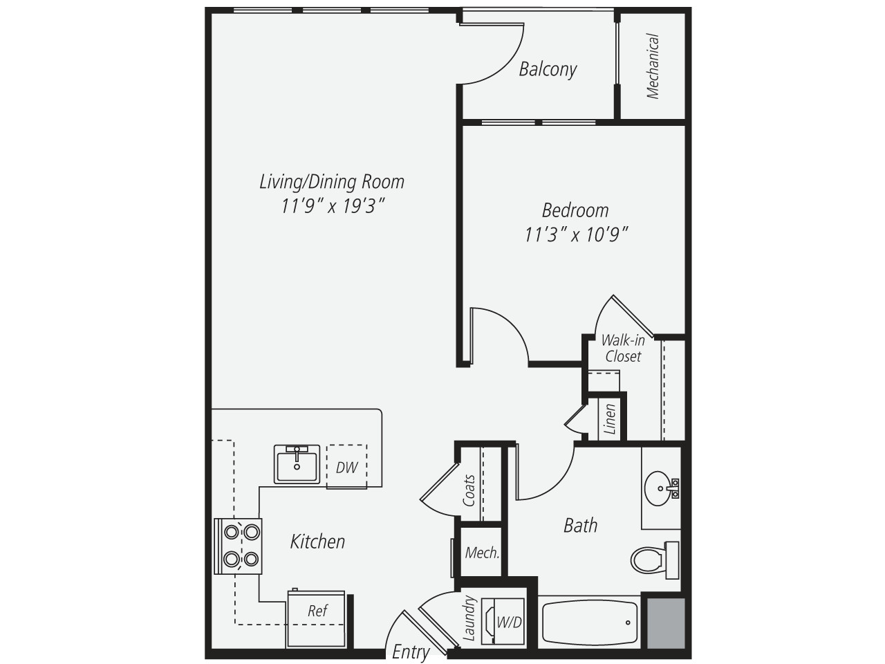 1 bed, 1 bath apartment for rent at 333 Great River Rd Unit 534, Somerville
