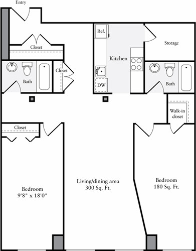 2 bed, 2 bath apartment for rent at 195 Binney St Unit 2210, East Cambridge