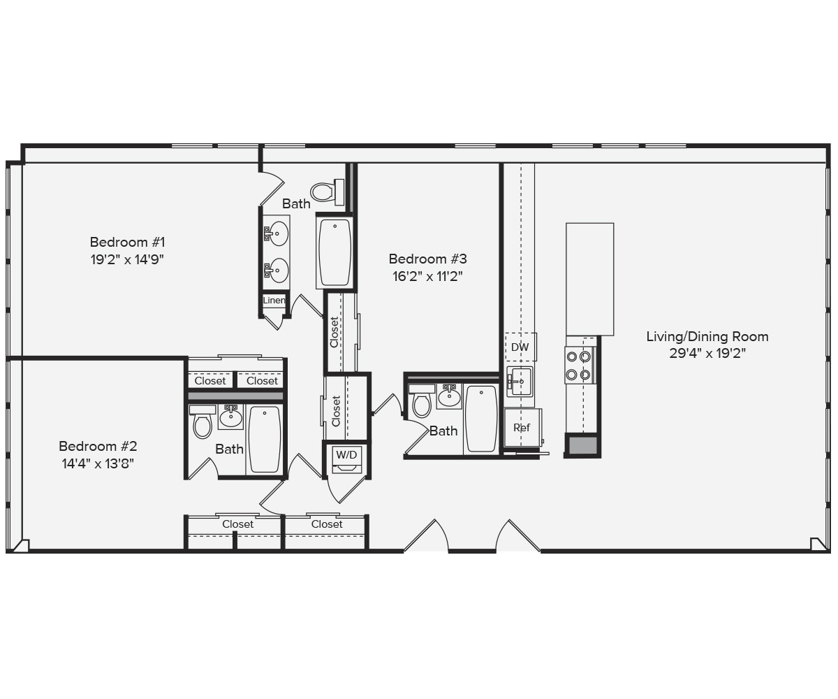 3 bed, 3 bath apartment for rent at 790 Boylston St Unit 6H, Back Bay