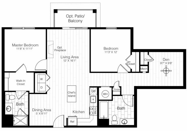 2 bed, 2 bath apartment for rent at 1 Repton Pl Unit 1234, Watertown
