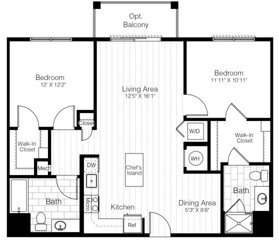 2 Beds, 2 Baths apartment in Watertown for $3,551