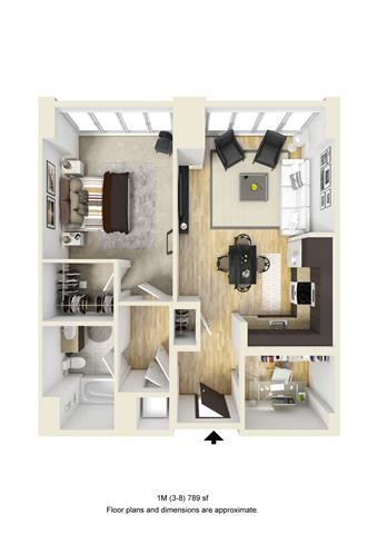 1 bed, 1 bath apartment for rent at 1330 Boylston St Unit 303, Fenway