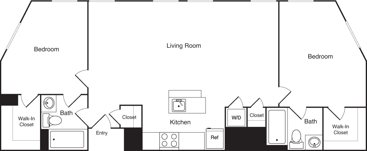 2 bed, 2 bath apartment for rent at 1 India St Unit 07F, Boston Downtown