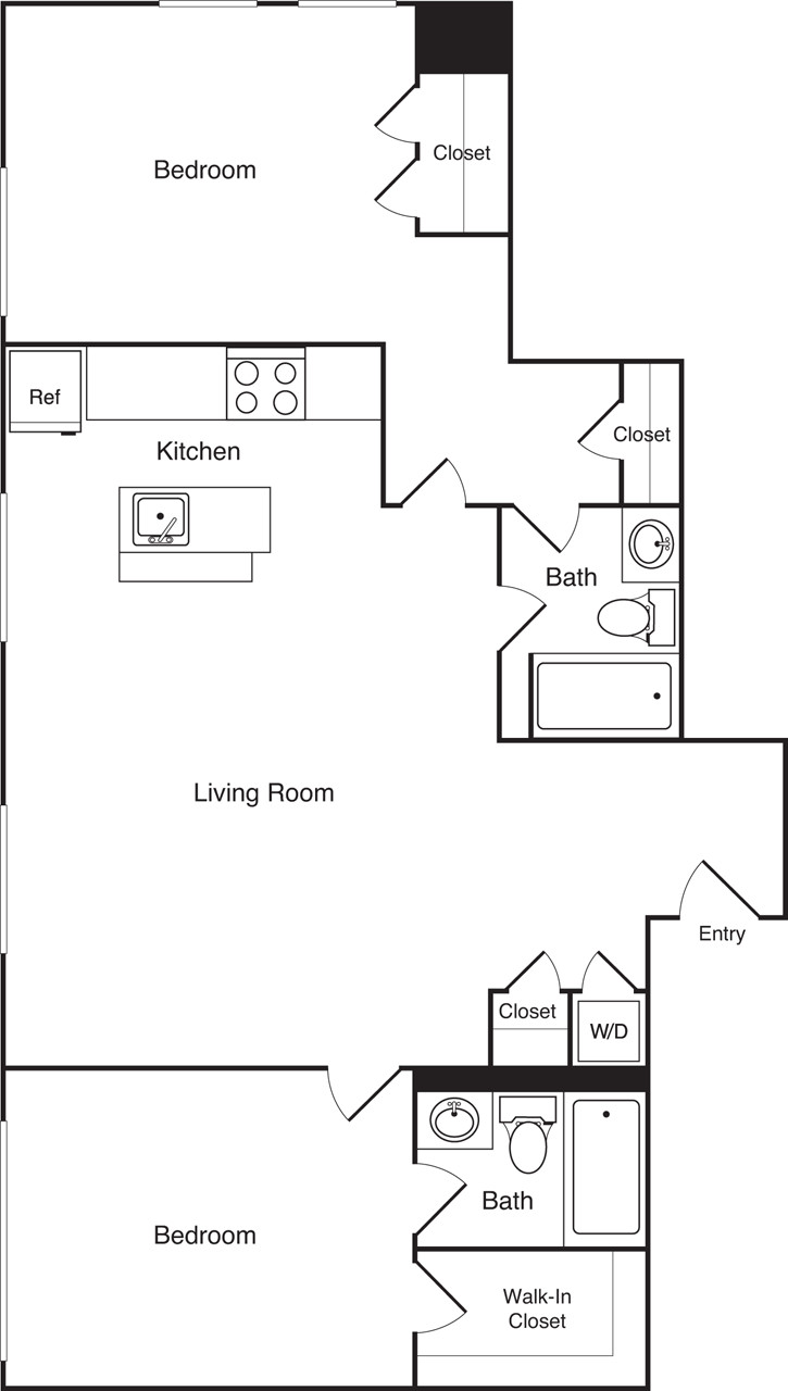 2 bed, 2 bath apartment for rent at 1 India St Unit 07I, Boston Downtown