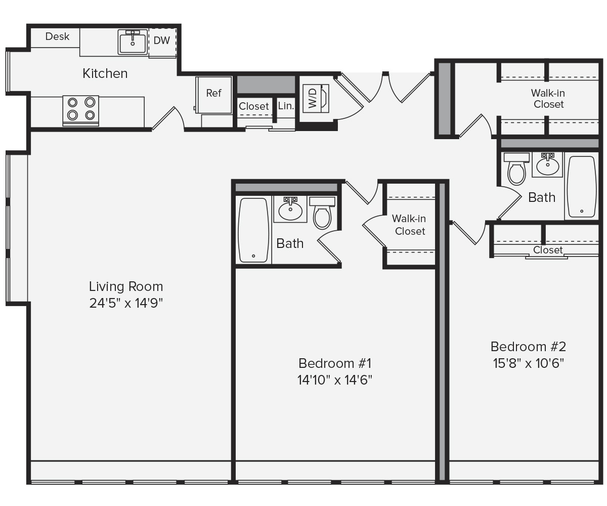 2 bed, 2 bath apartment for rent at 790 Boylston St Unit 10B, Back Bay