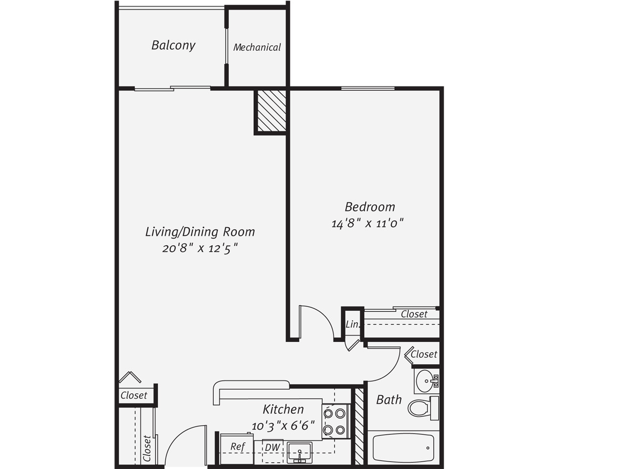 1 bed, 1 bath apartment for rent at 150 Quarry St Unit E-312, Quincy