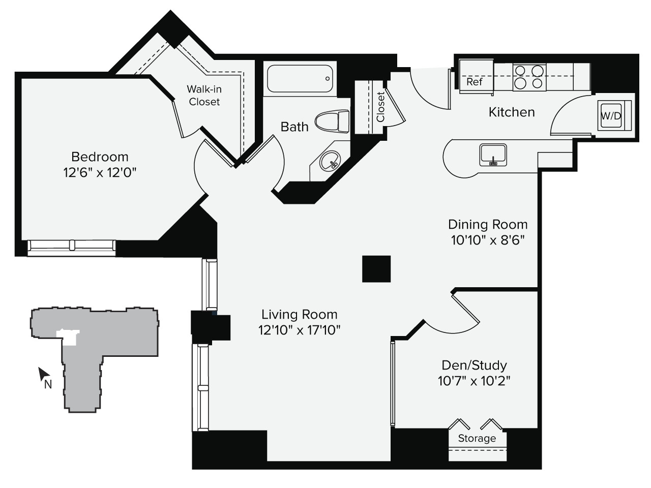 1 bed, 1 bath apartment for rent at 1 Leighton St Unit 310, East Cambridge