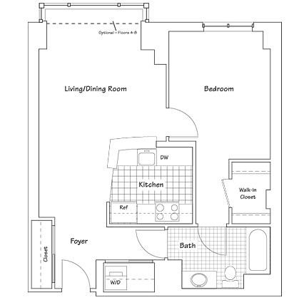 1 bed, 1 bath apartment for rent at 1 Park Ln Unit J-0618, Seaport District — photo 64 of 72
