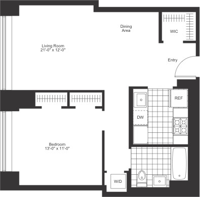1 bed, 1 bath apartment for rent at 135 Clarendon St Unit 9V, Back Bay — photo 4 of 11