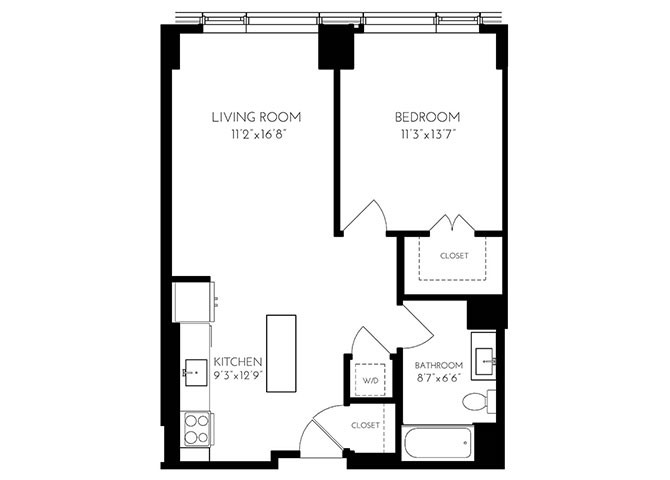 1 Bed, 1 Bath apartment in Boston, Seaport District for $4,693