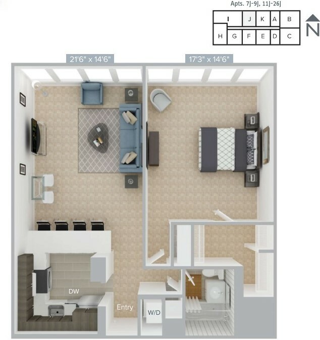 1 bed, 1 bath apartment for rent at 770 Boylston St Unit 780-14J, Back Bay
