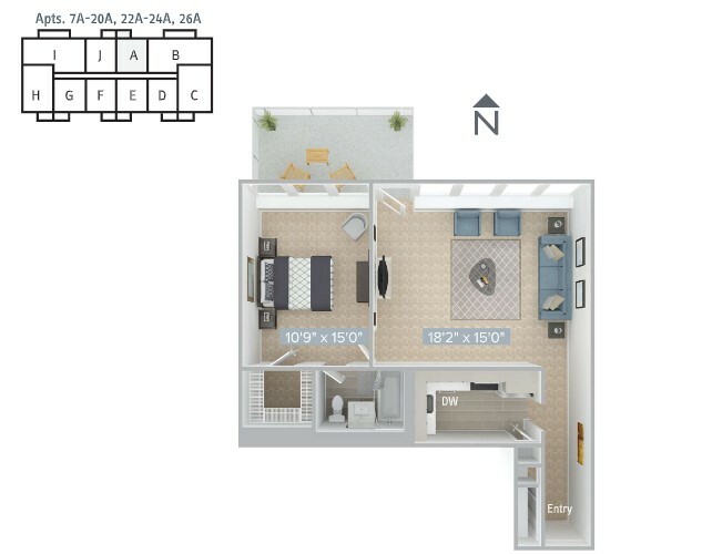 1 bed, 1 bath apartment for rent at 770 Boylston St Unit 770-19A, Back Bay
