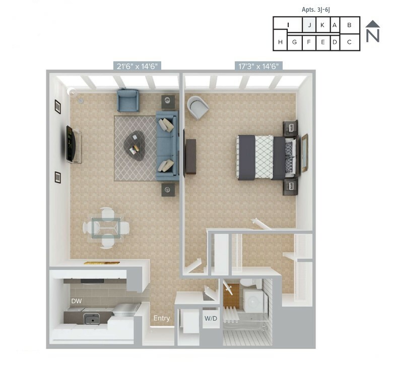 1 bed, 1 bath apartment for rent at 770 Boylston St Unit 780-5J, Back Bay