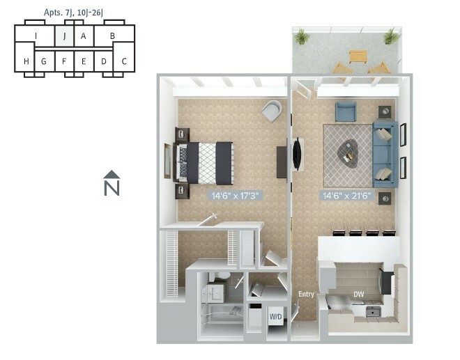1 bed, 1 bath apartment for rent at 770 Boylston St Unit 770-10J, Back Bay