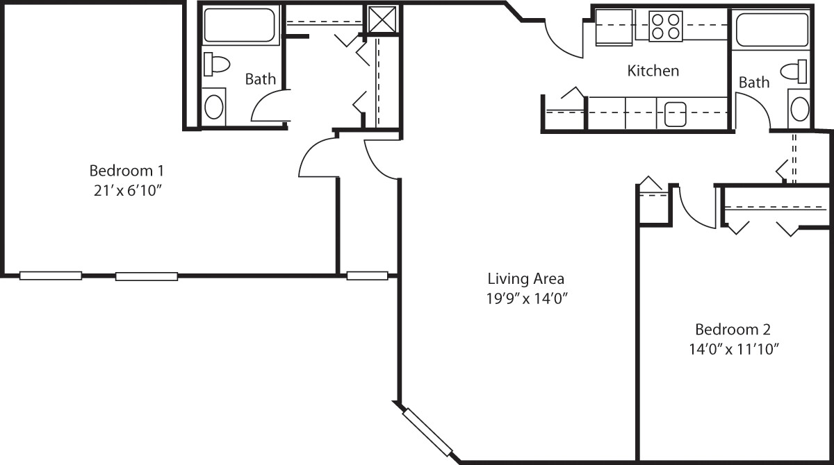 2 Beds, 2 Baths apartment in Cambridge, Cambridgeport for $3,405
