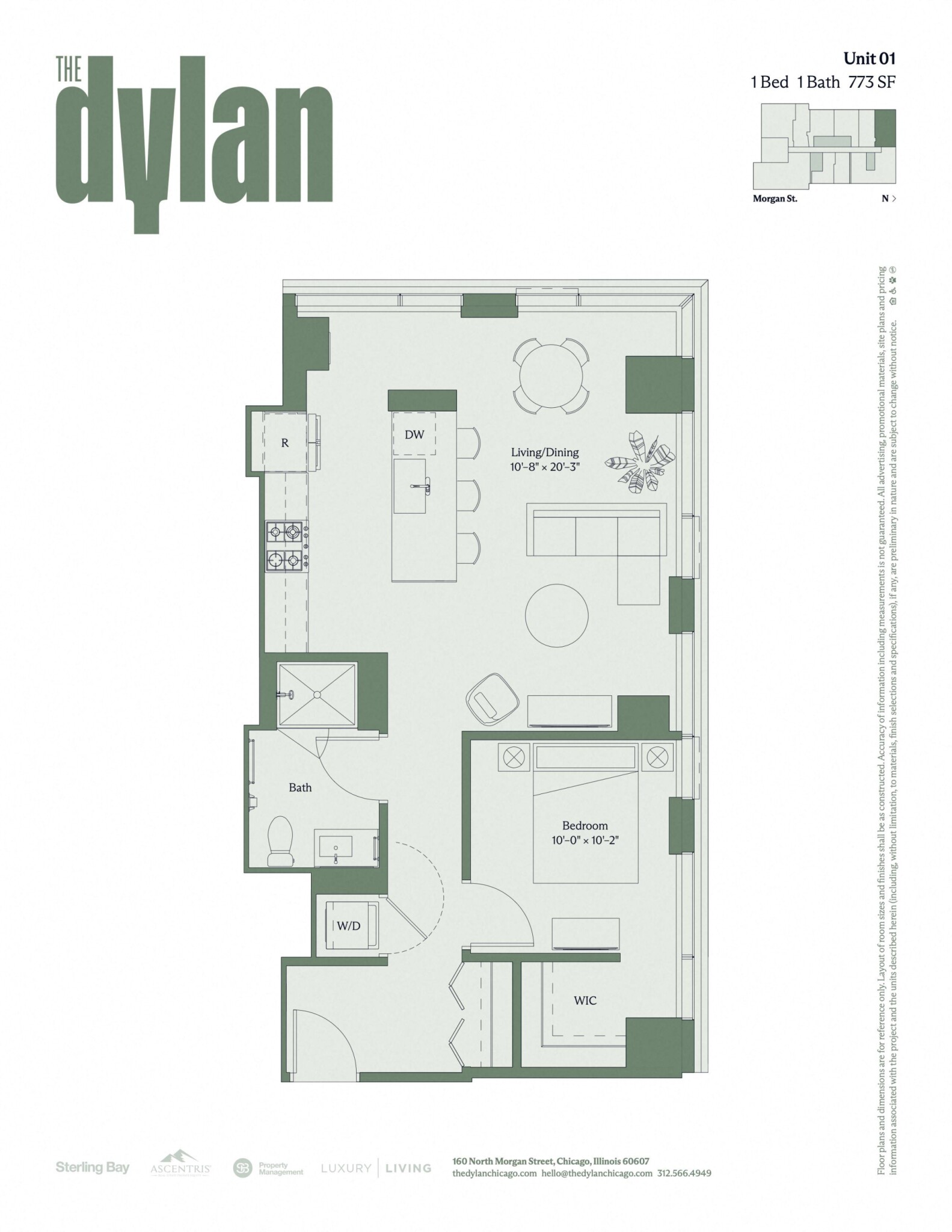 160 North Morgan St. - 3,595USD / month