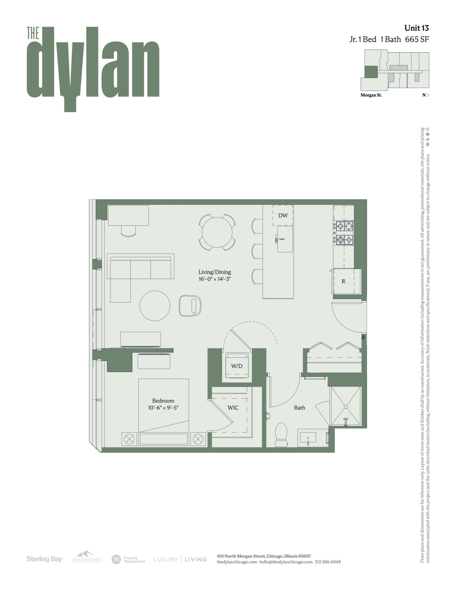 160 North Morgan St. - 3,195USD / month