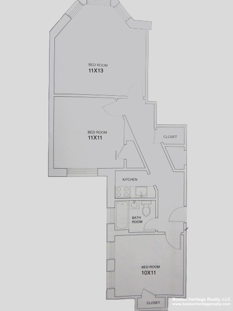 2 split bed, 1 bath apartment for rent at 327 Huntington Ave Unit 7, Fenway — photo 1 of 4
