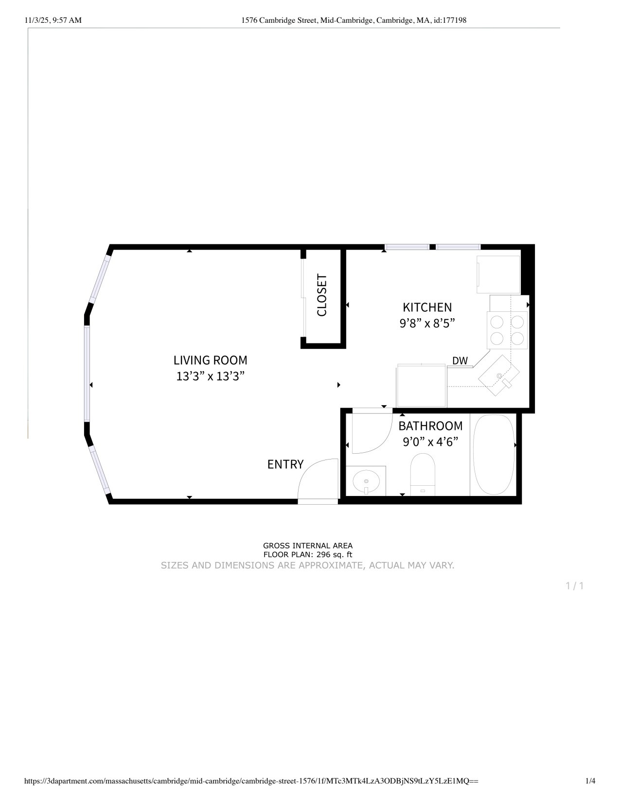 Photos of apartment on Cambridge St.,Cambridge MA 02138