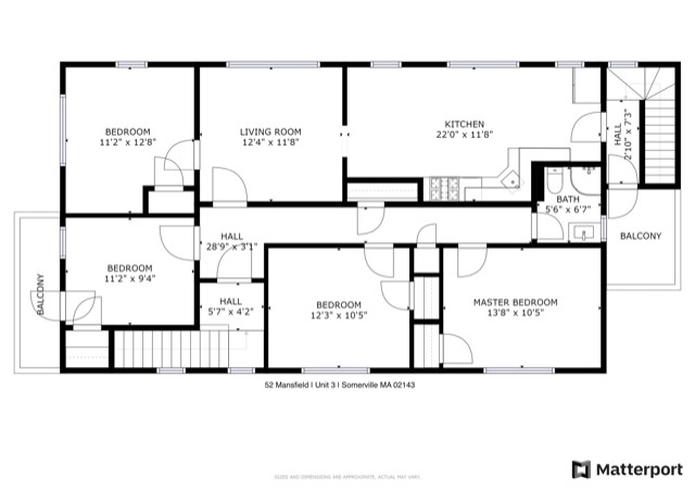 Photos of apartment on Mansfield St.,Somerville MA 