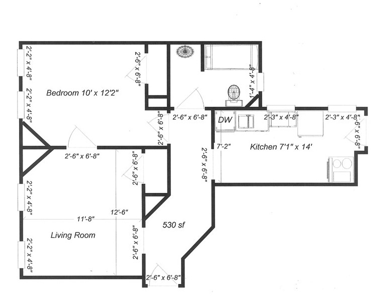 1 bed, 1 bath apartment for rent at 8 Douglass St Unit 2R, Central Square — photo 3 of 6