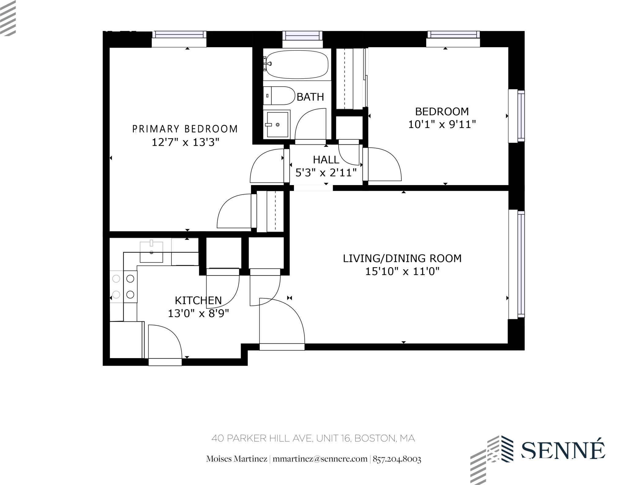 2 bed, 1 bath apartment for rent at 44 Parker Hill Ave Unit 11, Mission Hill — photo 1 of 2