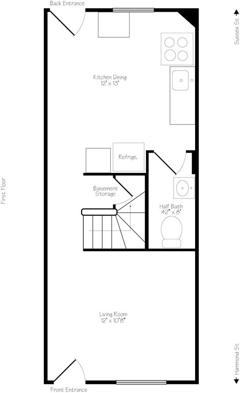 4 bed, 1.5 bath apartment for rent at 68 Hammond St Unit 1, South End — photo 4 of 17