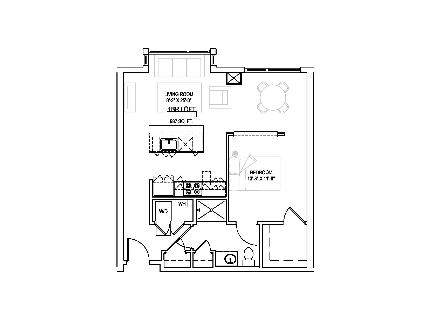 Studio bed, 1 bath apartment for rent at 180 Eastern Ave Unit 226, Malden