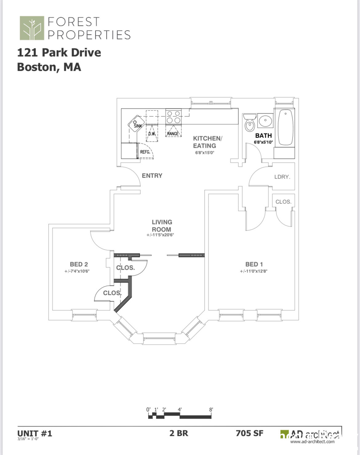 121 Park Dr., Unit 1 , Boston - Fenway, MA 02215