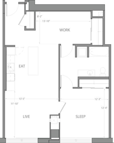 1.5 bed, 1 bath apartment for rent at 315 A St Unit 15, Seaport District