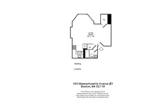 Studio bed, 1 bath apartment for rent at 420 Mass Ave Unit 3, South End — photo 17 of 17